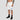 Sui Athletic Shorts side view — white crypto activewear showing the straight-leg fit