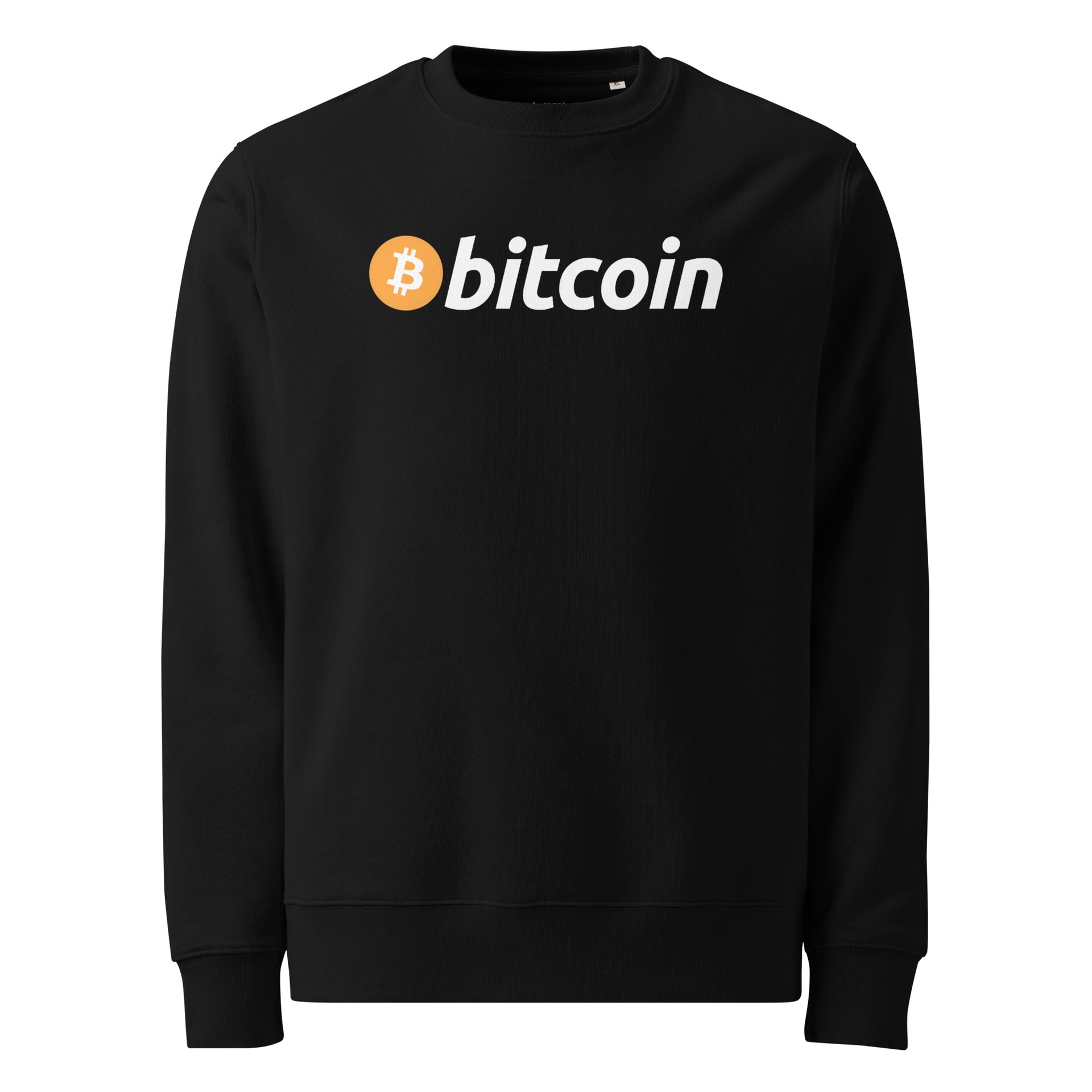BITCOIN (BTC) NAME LOGO PREMIUM SWEATSHIRT (BLACK)
