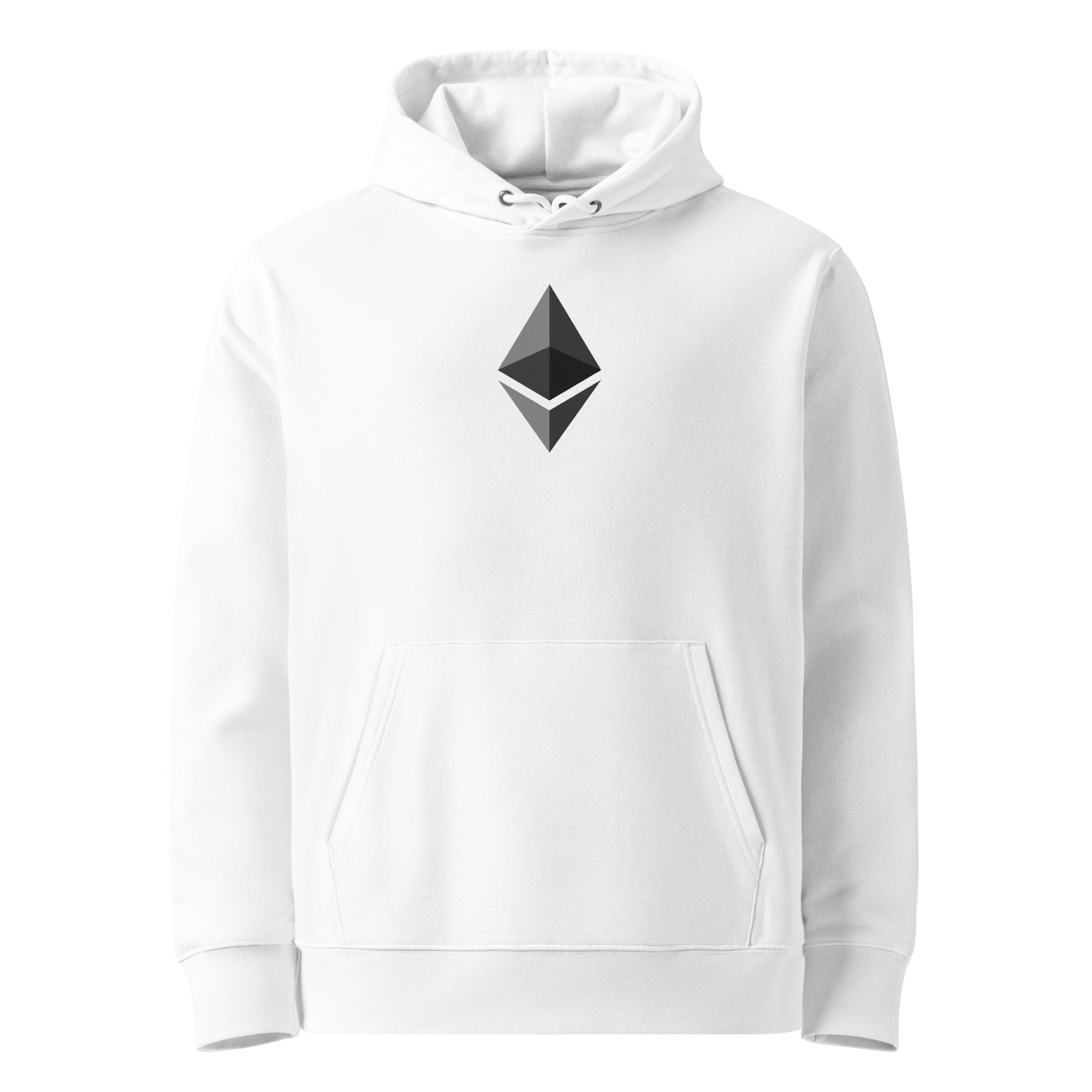 ETHEREUM (ETH) GREY LOGO PREMIUM HOODIE (WHITE)