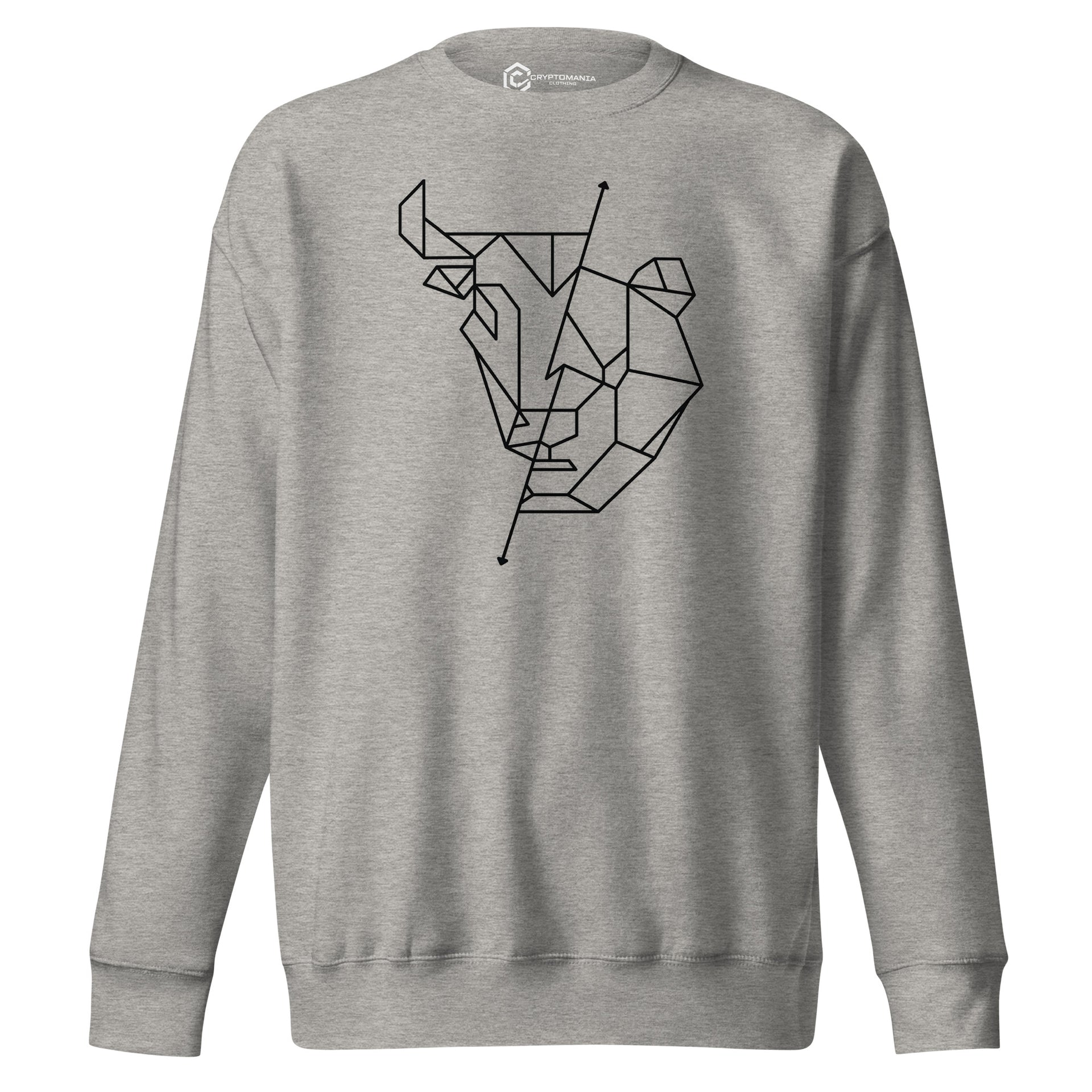 Bull Vs Bear Premium Sweatshirt with Bear Market Survivor crypto streetwear styling for Web3 culture, view 2