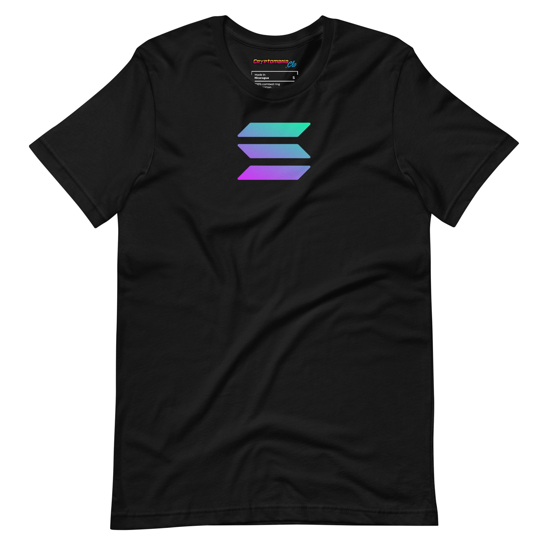 SOLANA (SOL) LOGO T-SHIRT (BLACK)