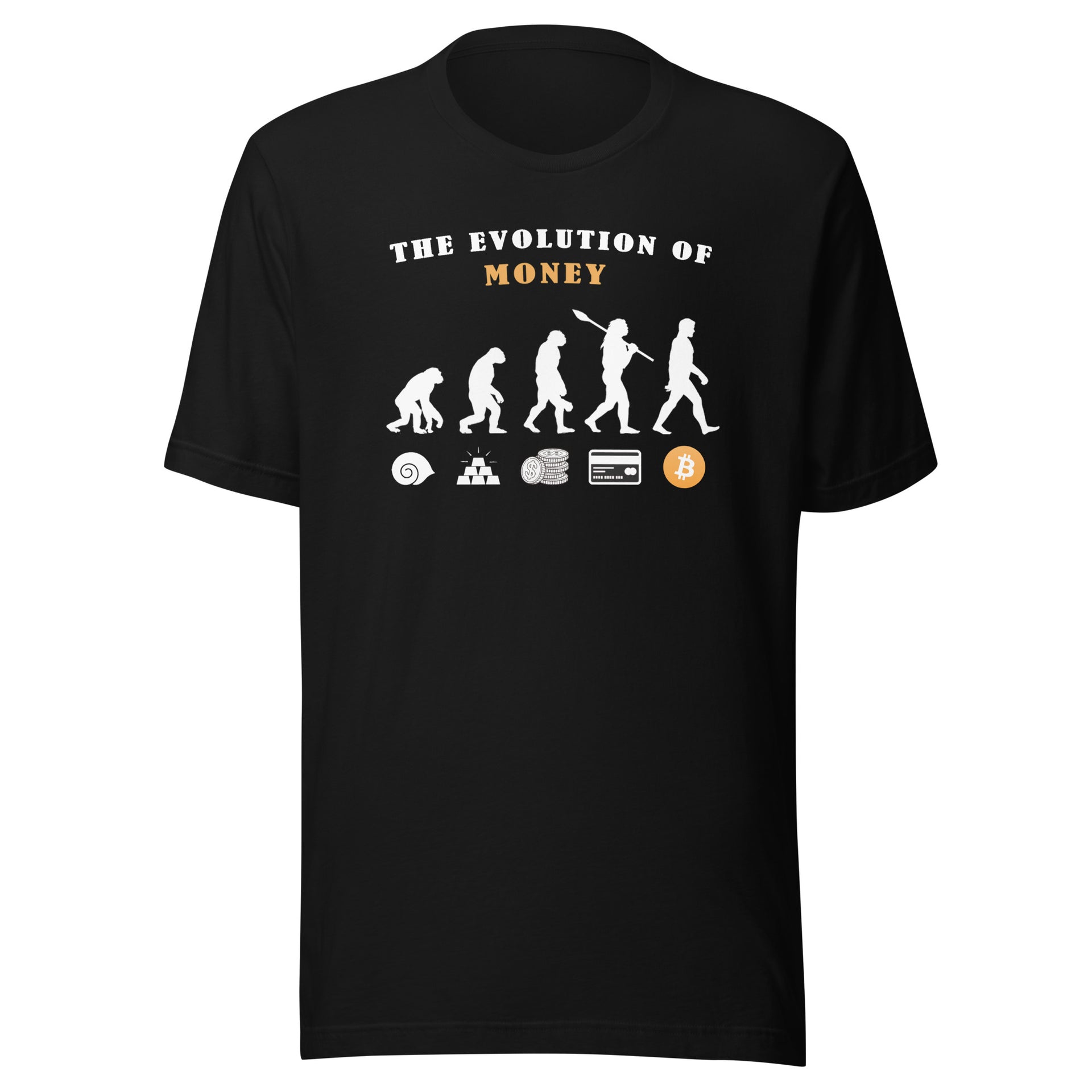 THE EVOLUTION OF MONEY CRYPTO T-SHIRT