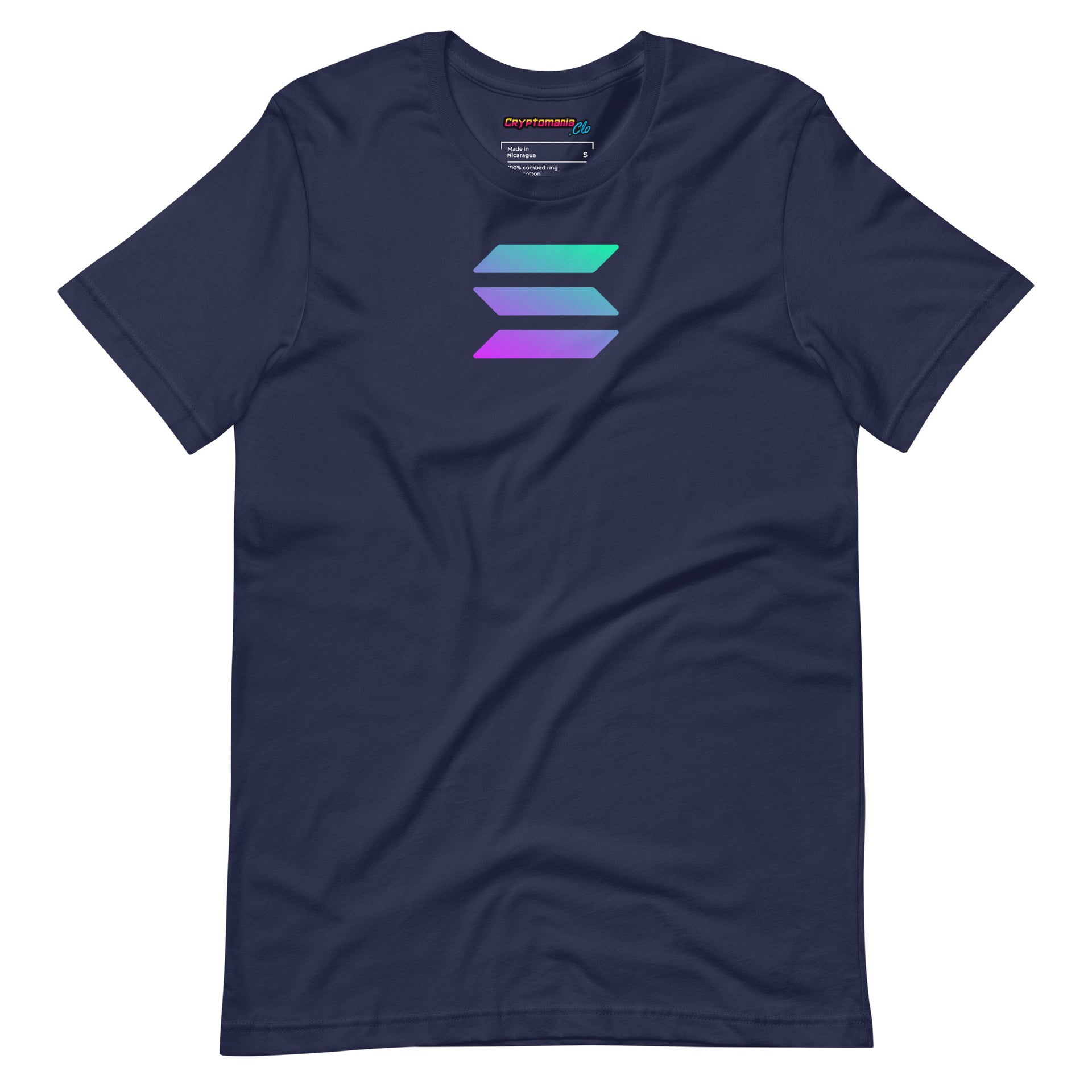 SOLANA (SOL) LOGO T-SHIRT (NAVY)