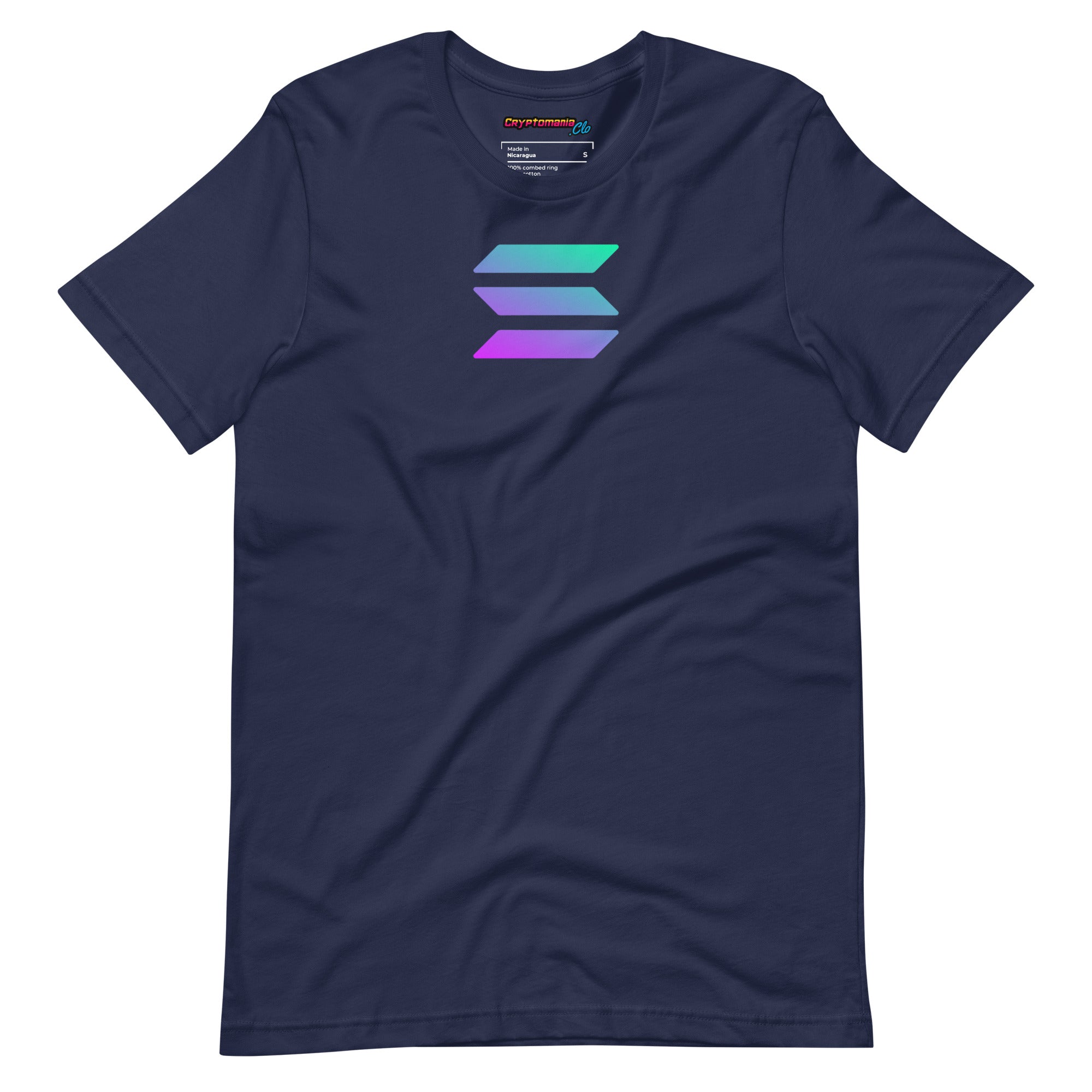 SOLANA (SOL) LOGO T-SHIRT (NAVY)