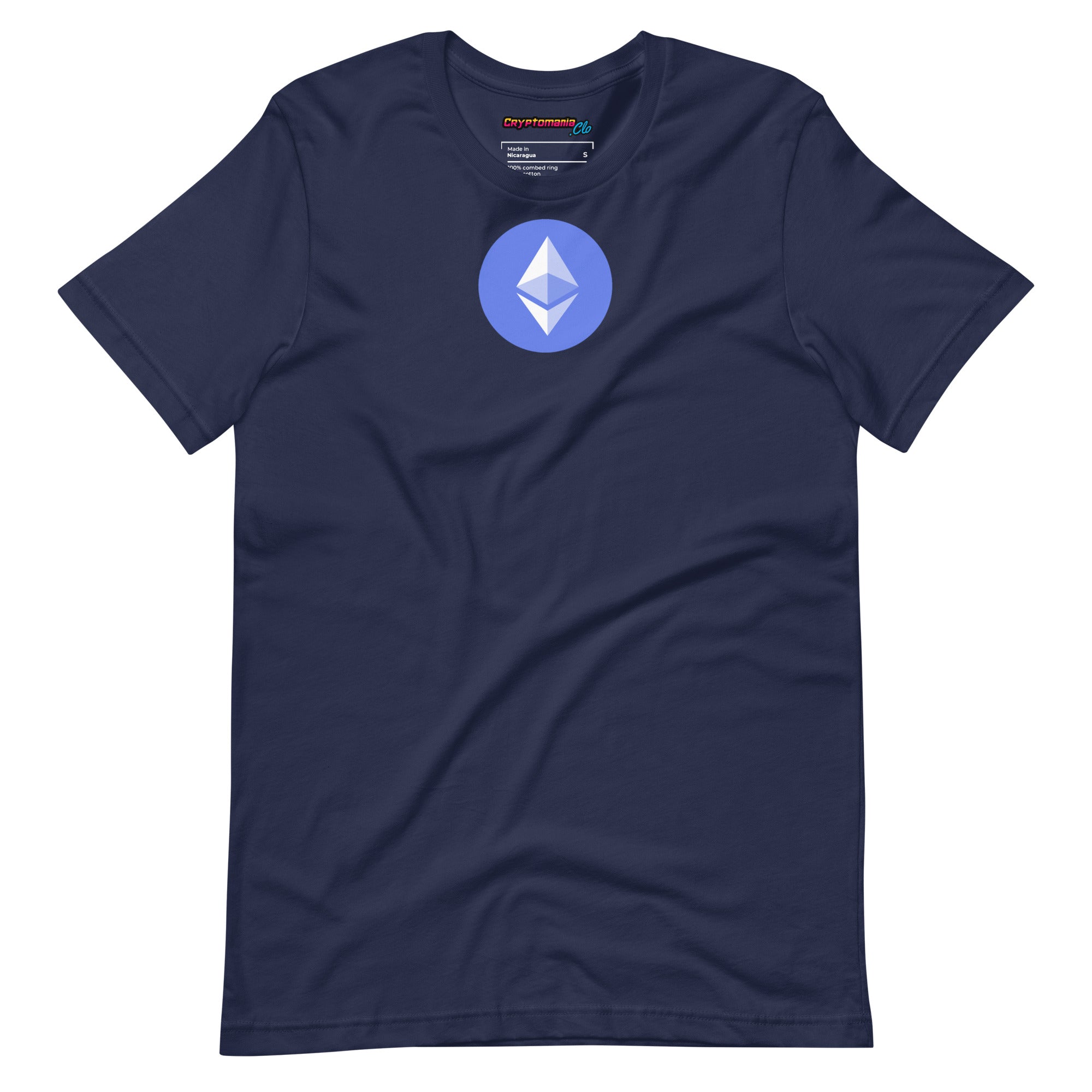 ETHEREUM (ETH) LOGO T-SHIRT (NAVY BLUE)
