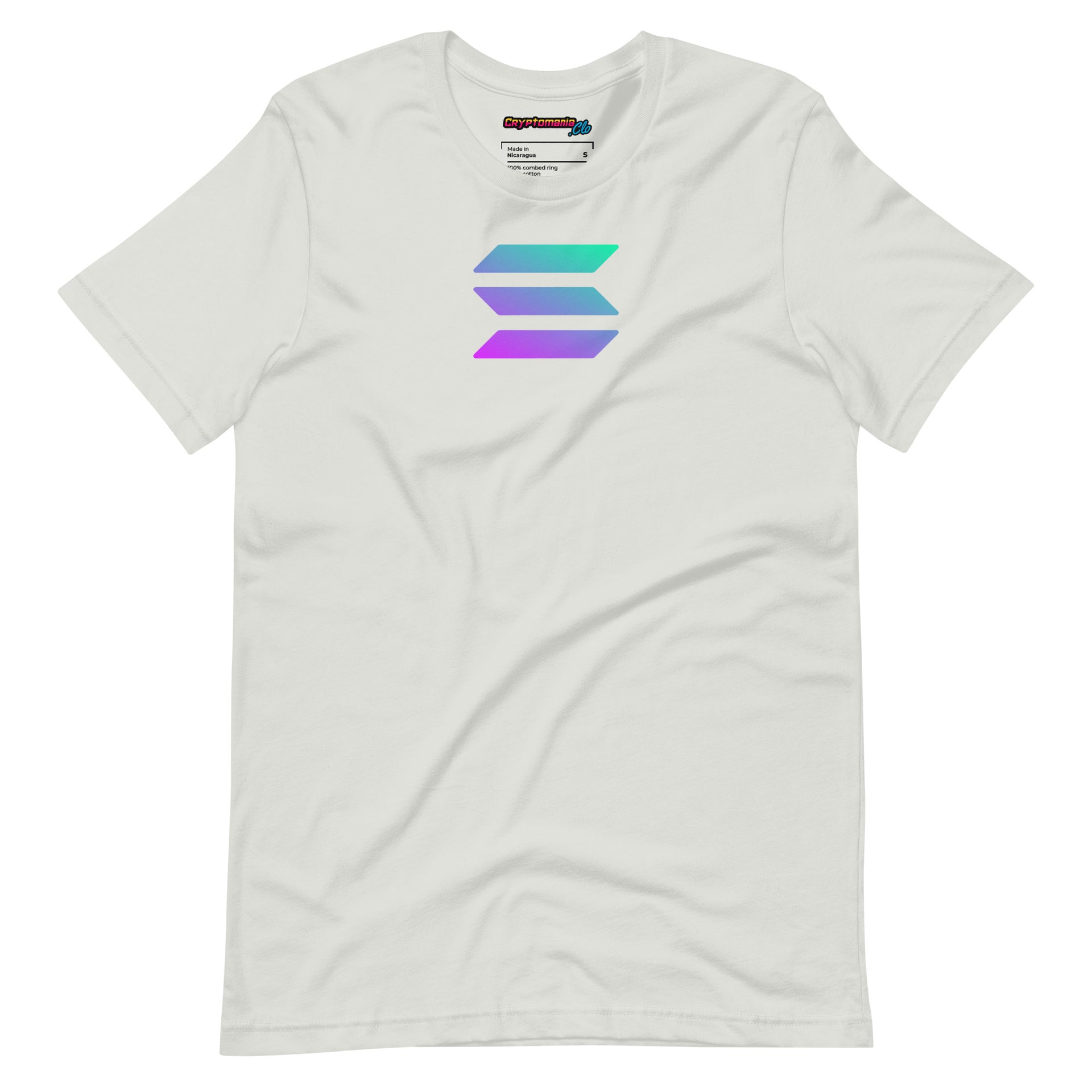 SOLANA (SOL) LOGO T-SHIRT (SILVER GREY)