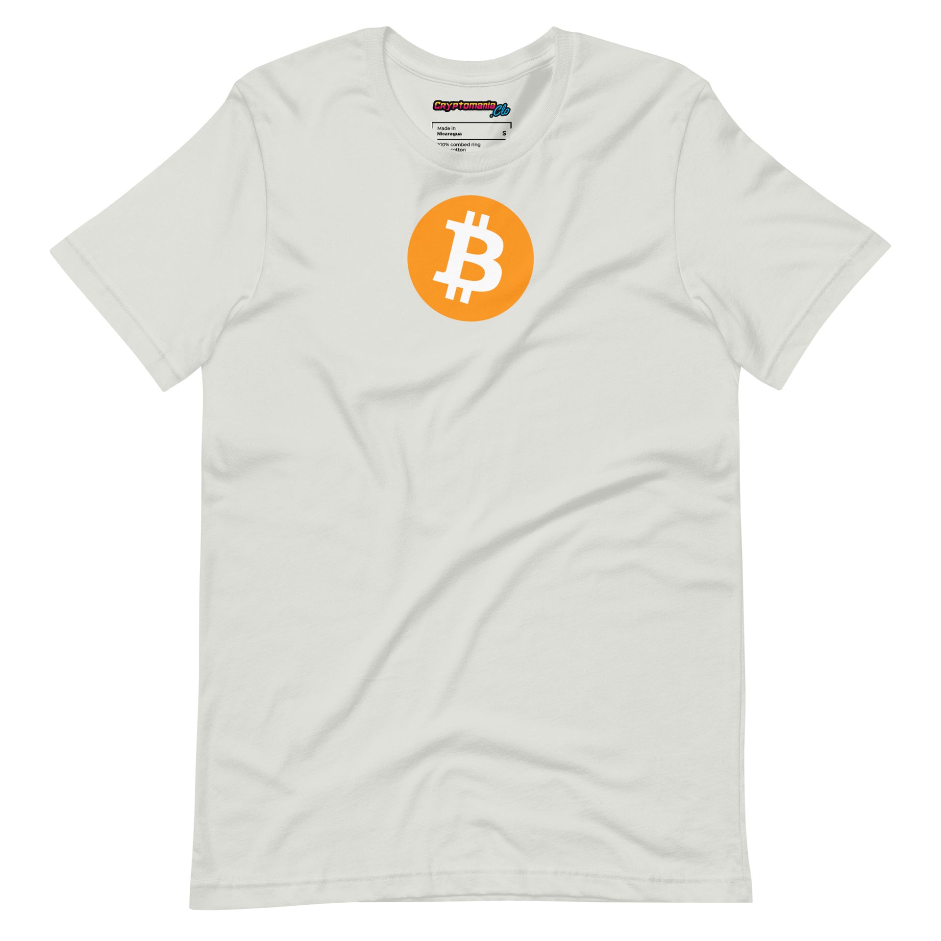 BITCOIN (BTC) LOGO T-SHIRT (SILVER GREY)

