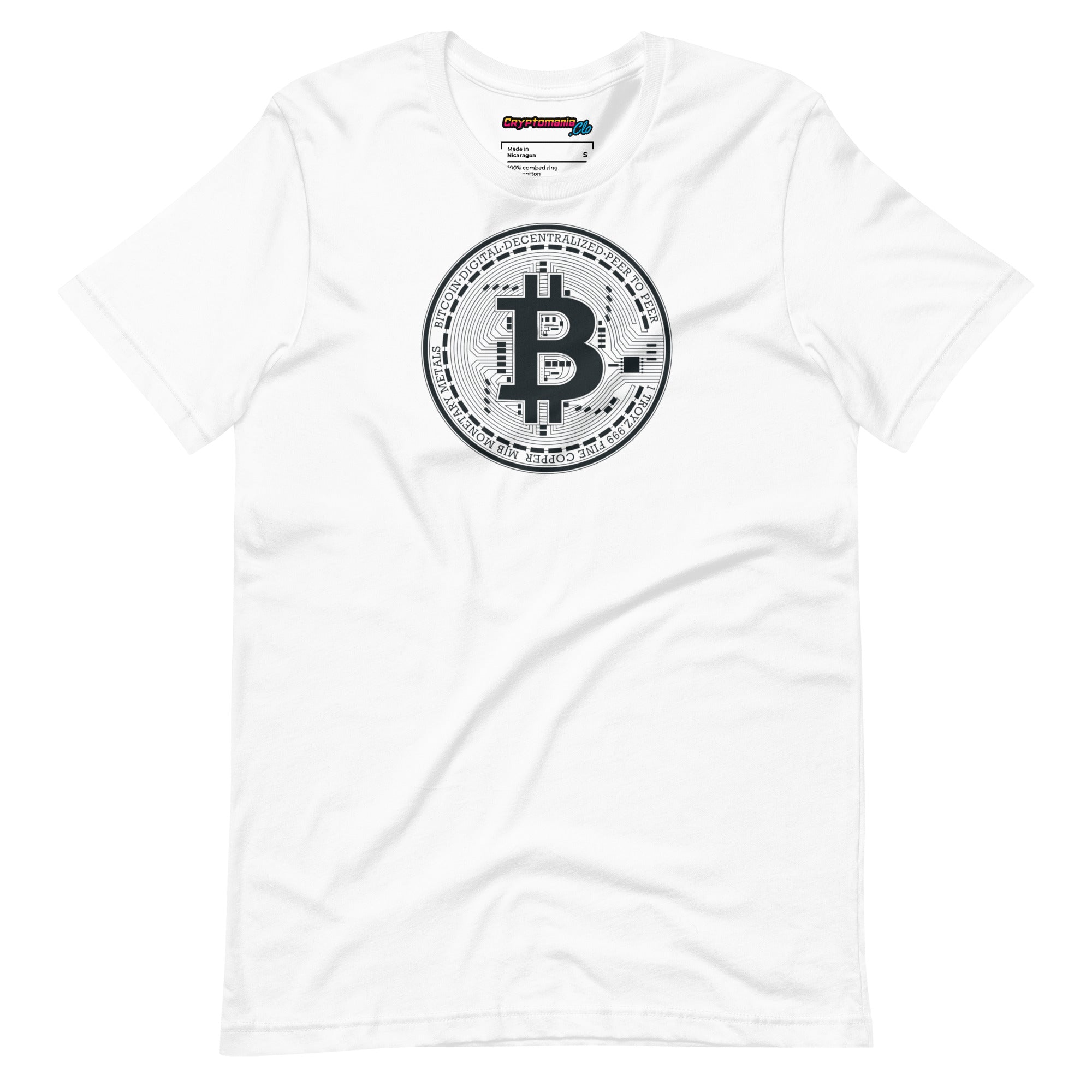 BITCOIN (BTC) BLOCKCHAIN LOGO T-SHIRT