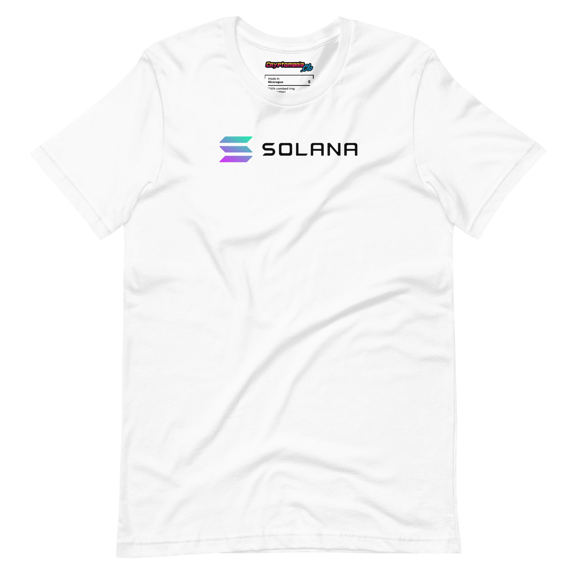SOLANA (SOL) LOGO NAME T-SHIRT (WHITE)
