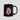 Bitcoin United Kingdom Mug front view — United Kingdom flag and orange Bitcoin symbol on a black ceramic cup