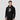 Bitcoin blockchain hoodie — USA Bitcoin Black, back view showing full construction
