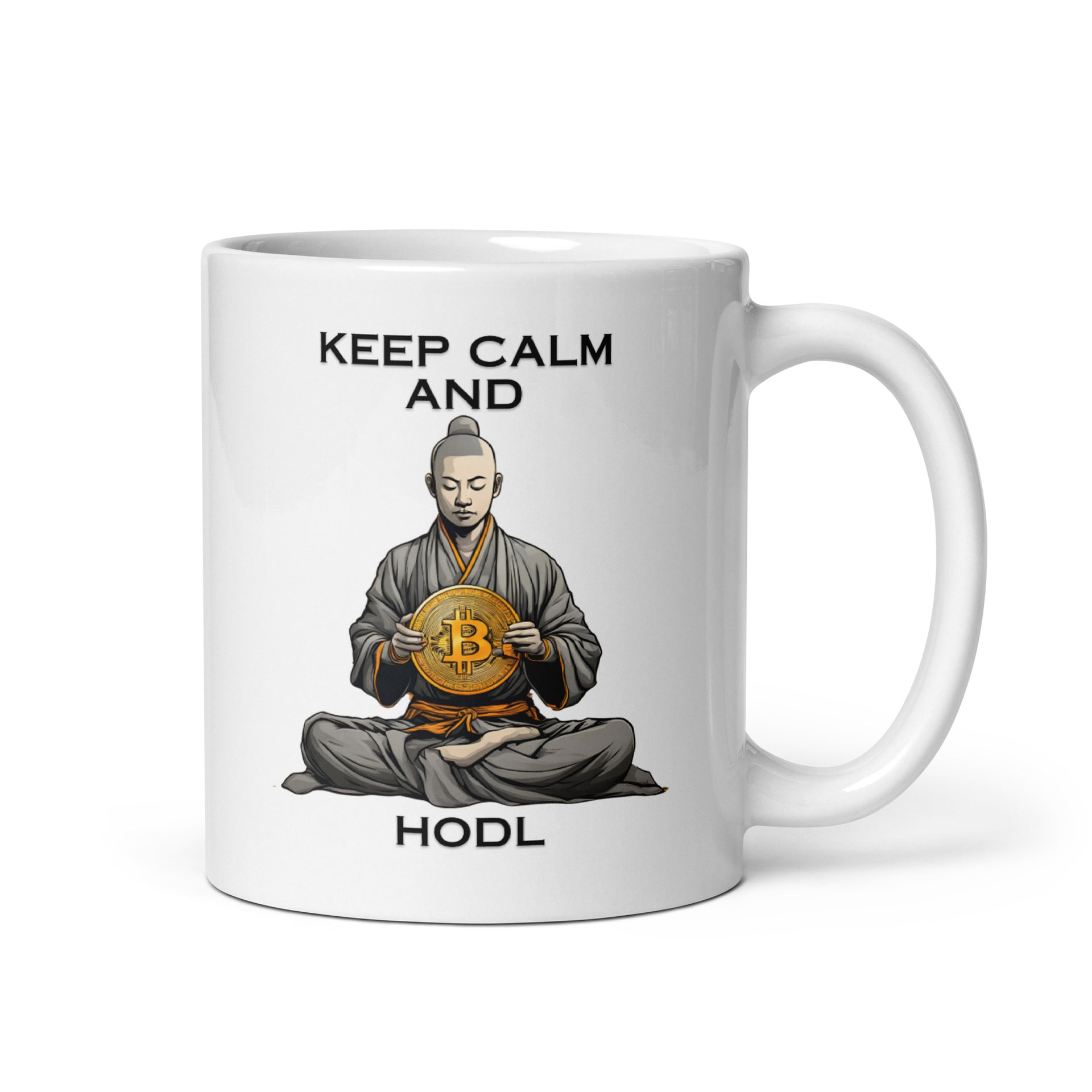 BITCOIN (BTC) SAOLIN KEEP CALM AND HODL MUG
