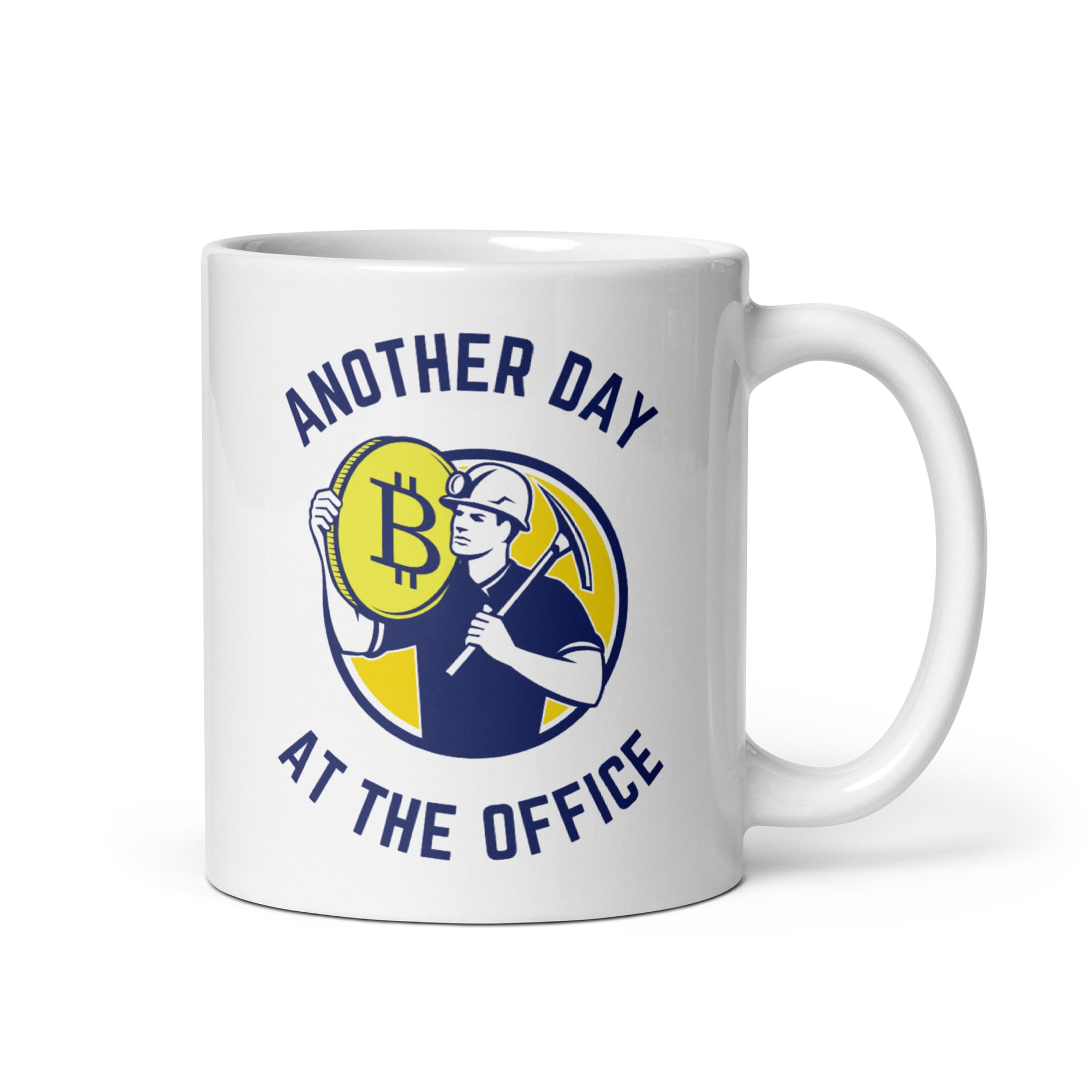 BITCOIN (BTC) MINING ANOTHER DAY AT THE OFFICE MUG
