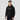 Minimal XRP Inspired Embroidered premium XRP hoodie — angled view showing hood and kangaroo pocket