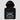 Folded black Insert XRP Coin Hoodie with a close-up of the chest print