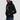 Model wearing the black No Signal Only XRP Hoodie, showing the relaxed unisex fit